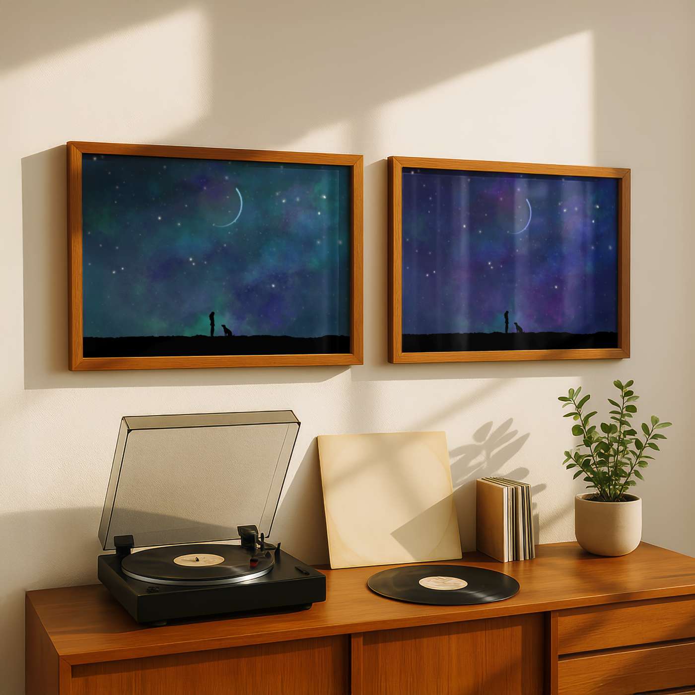 Dog Loss Art Print - “Beneath the Same Sky”