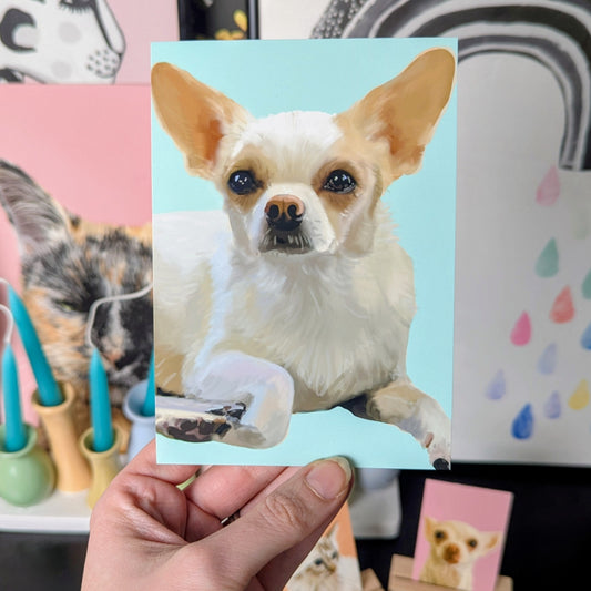 Extra Pet Portrait Print - A6