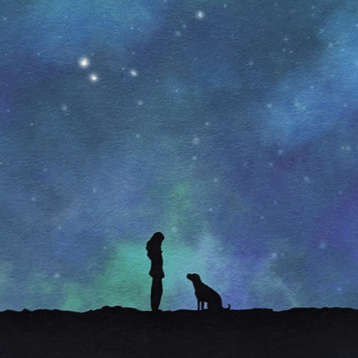 Dog Loss Art Print - “Beneath the Same Sky”