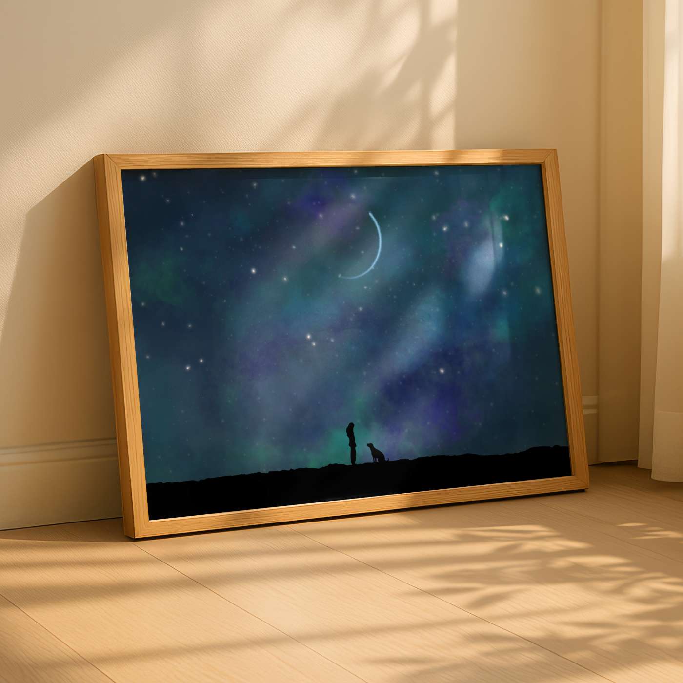 Dog Loss Art Print - “Beneath the Same Sky”