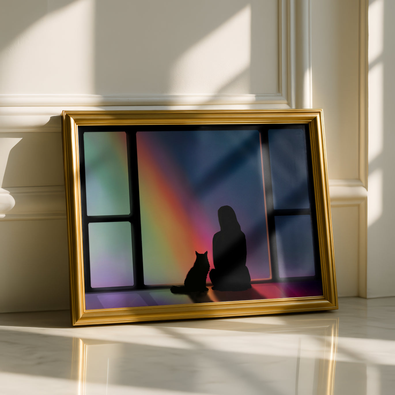 Cat Loss Fine Art Print - "Next to Me"