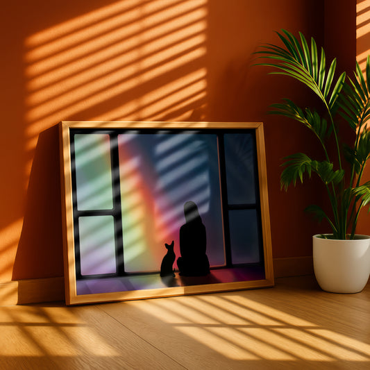Cat Loss Fine Art Print - "Next to Me"