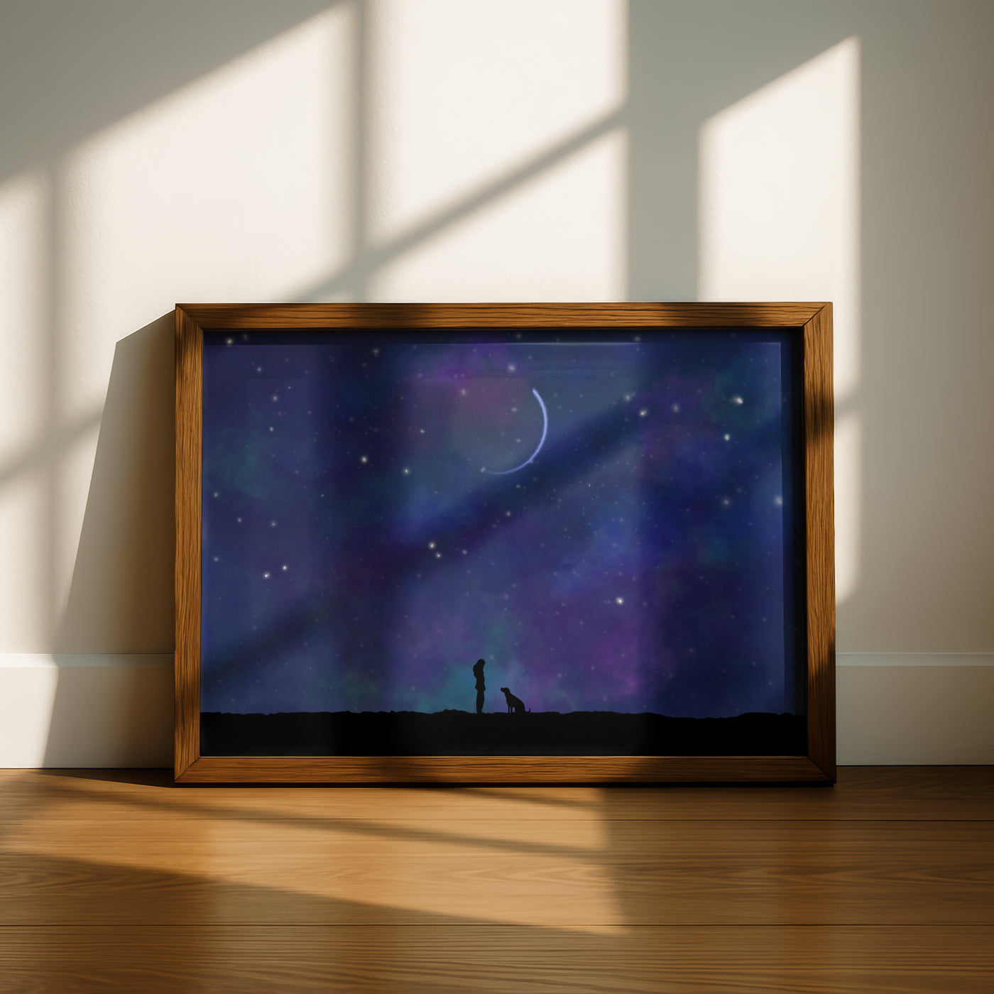 Dog Loss Art Print - “Beneath the Same Sky”